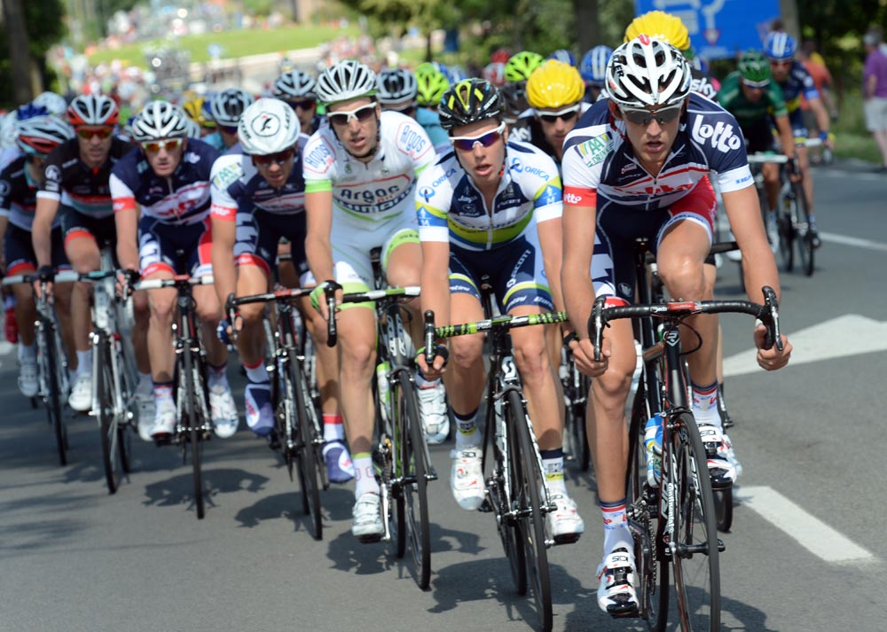 Lotto-Belisol chase, Tour de France 2012, stage two Lotto-Belisol chase, Tour de France 2012, stage two