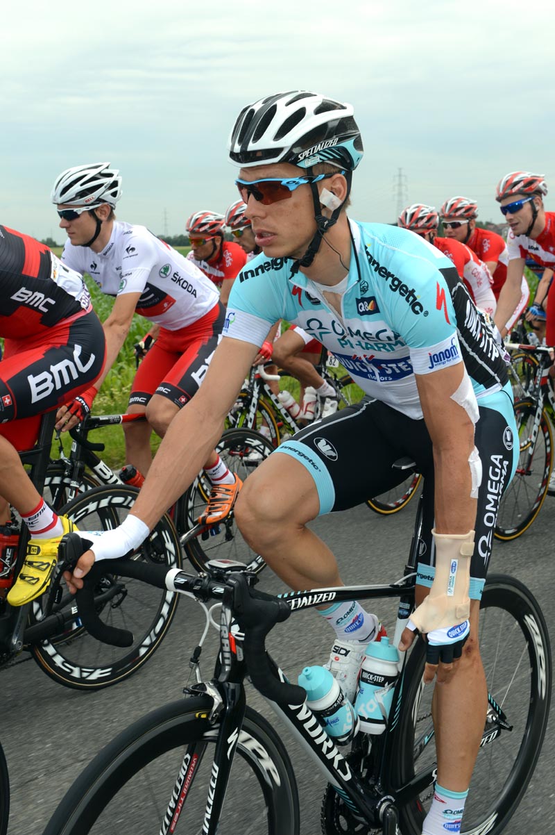 Tony Martin and injury, Tour de France 2012, stage two