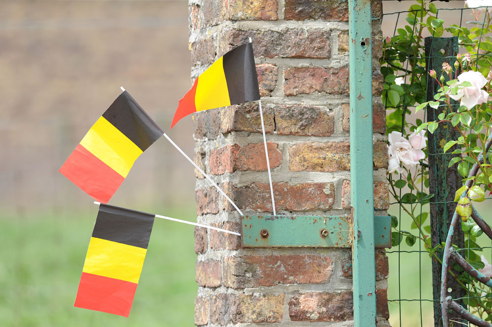 Belgian flags, Tour de France 2012, stage two