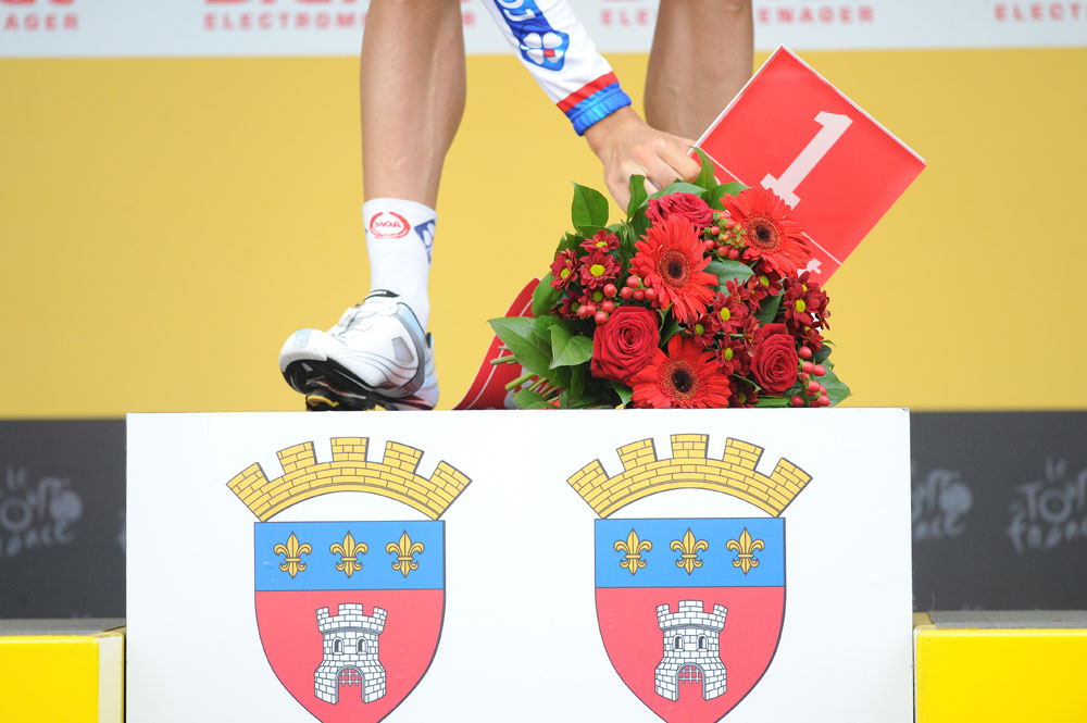 Anthony Roux and combativity award, Tour de France 2012, stage two