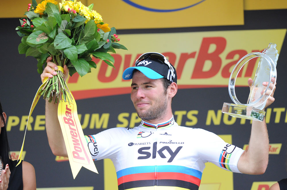 Stage winner Mark Cavendish, Tour de France 2012, stage two