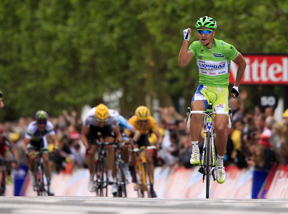 Peter Sagan wins, Tour de France 2012, stage three