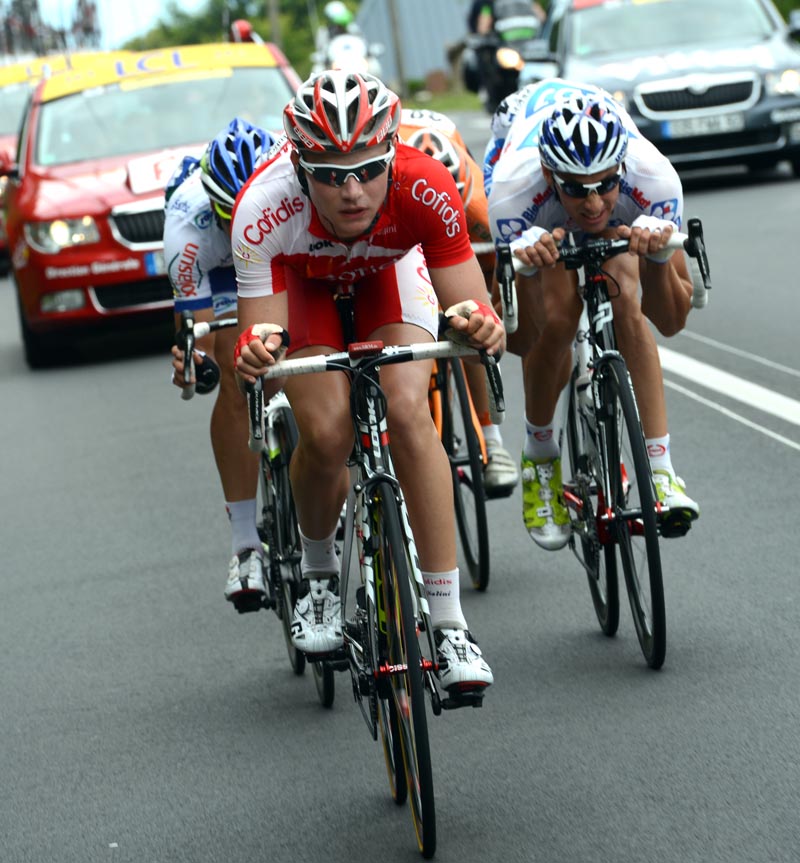 Ghyselinck in escape, Tour de France 2012, stage five
