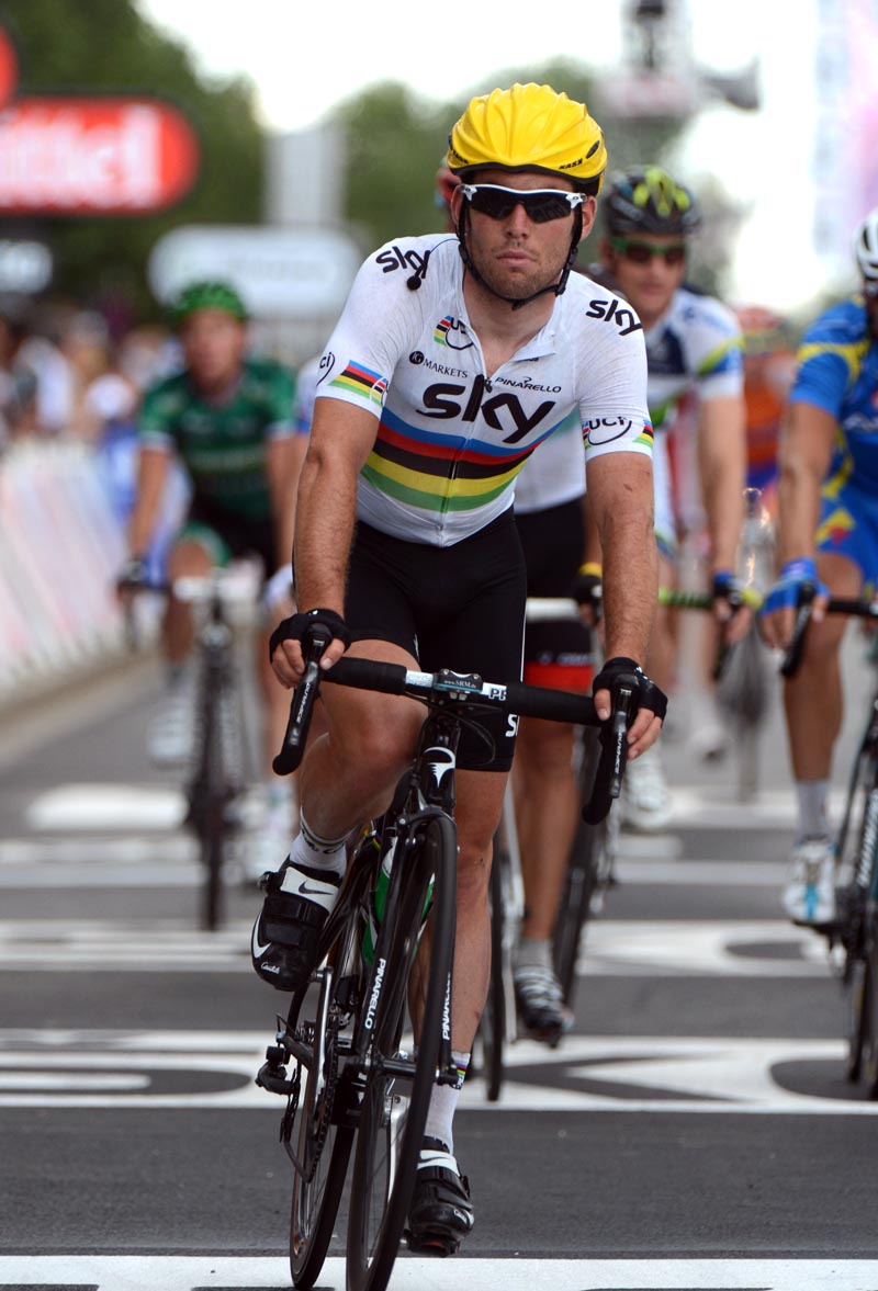 Mark Cavendish finishes, Tour de France 2012, stage six