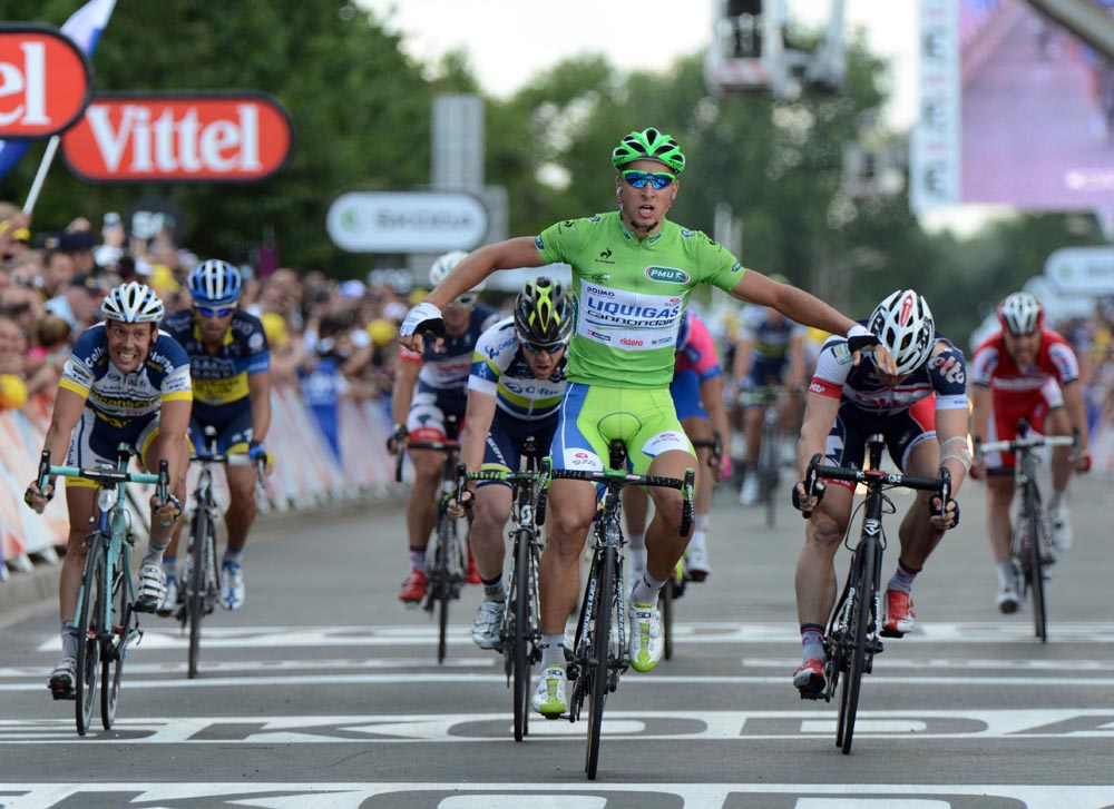 Peter Sagan wins, Tour de France 2012, stage six