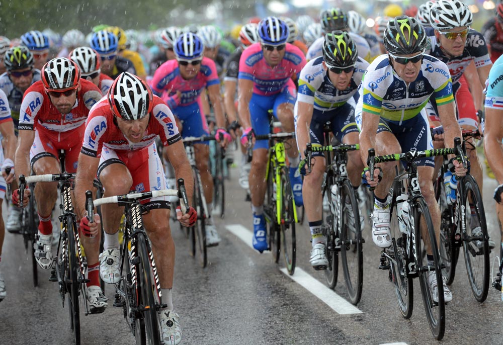 Katusha and Orica-GreenEdge chase, Tour de France 2012, stage six Katusha and Orica-GreenEdge chase, Tour de France 2012, stage six