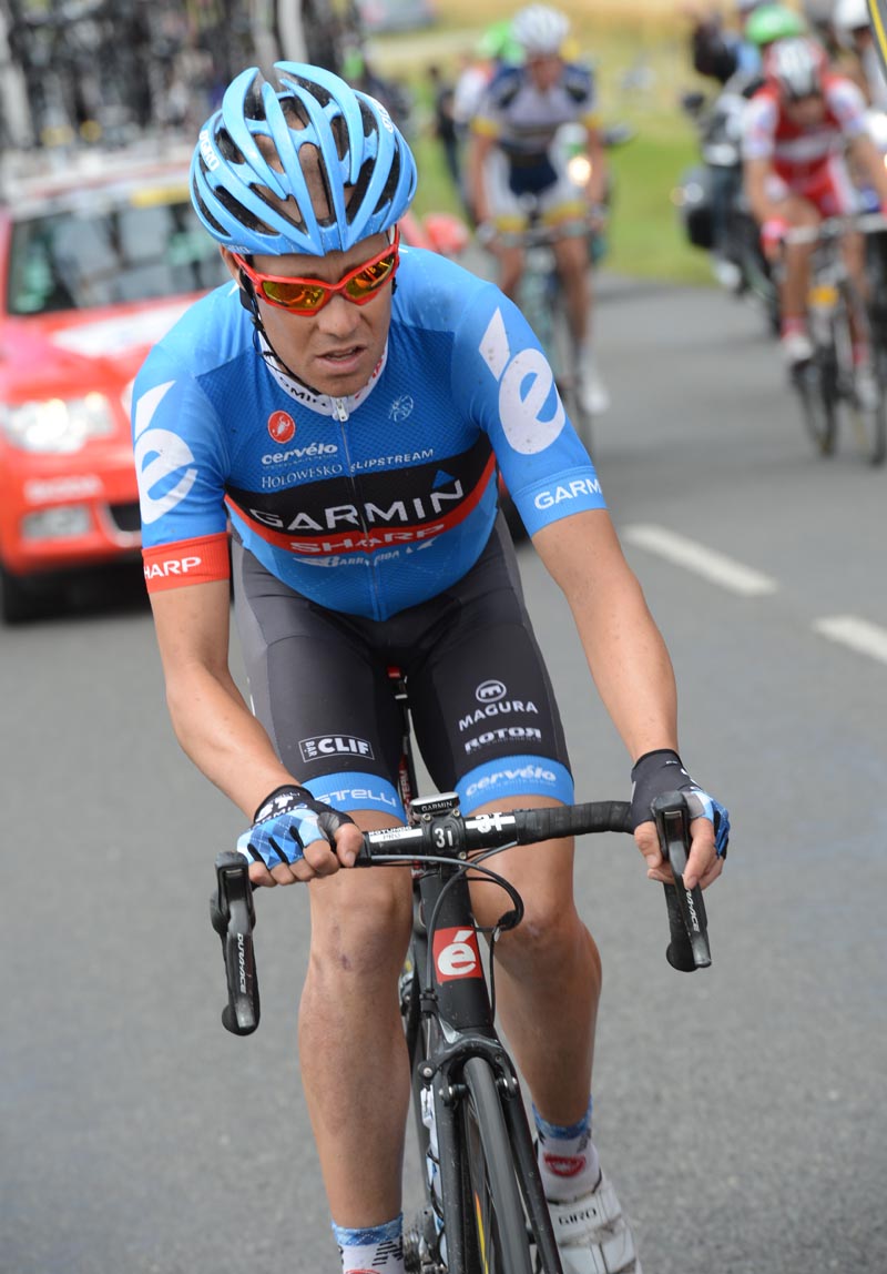 Tom Danielson suffers, Tour de France 2012, stage six