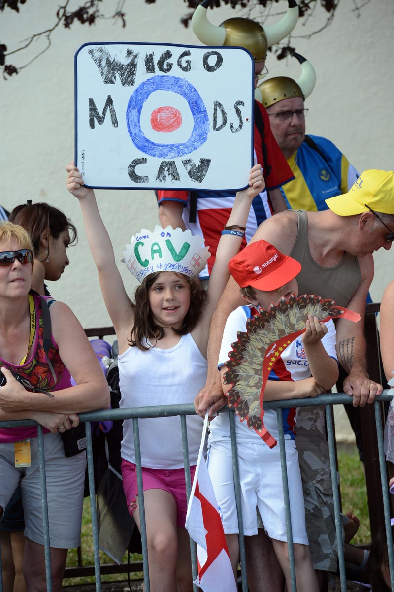 Sky fan, Tour de France 2012, stage seven