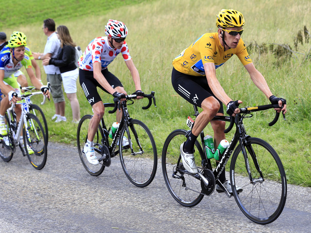 Bradley Wiggins and Chris Froome, Tour de France 2012, stage eight