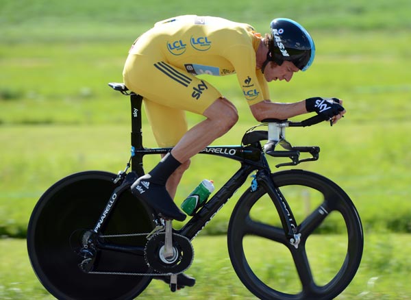 Bradley Wiggins, Tour de France 2012, stage nine