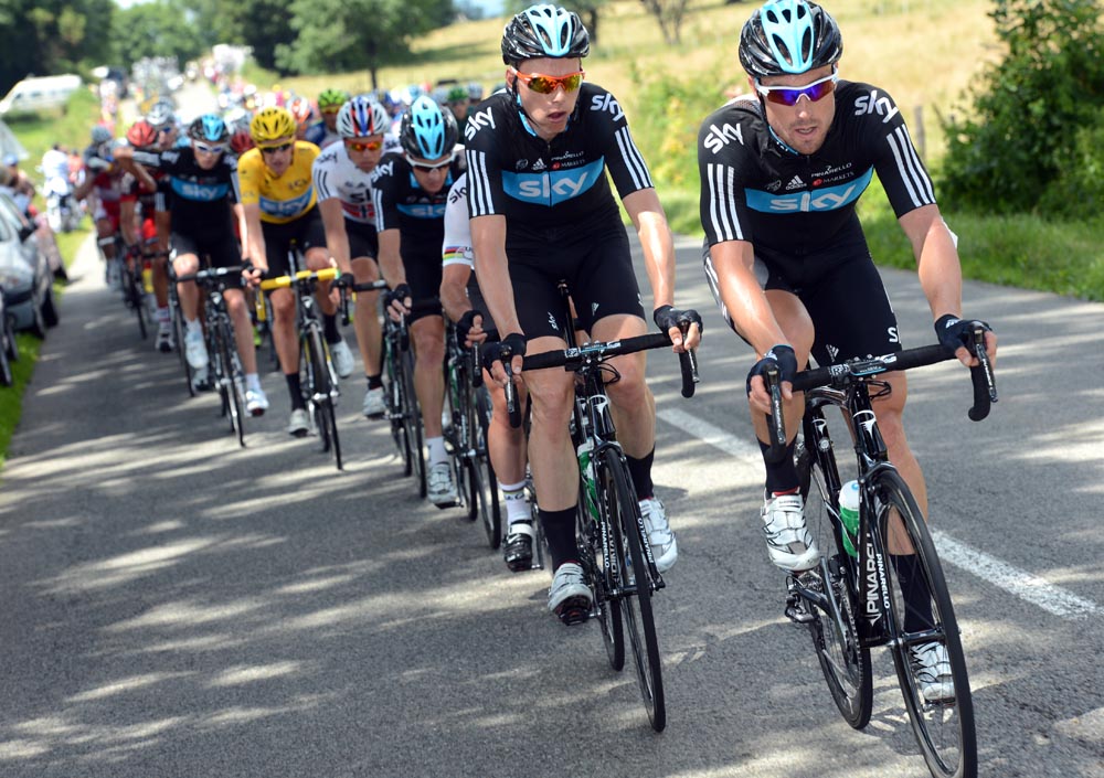 Bernhard Eisel and Sky, Tour de France 2012, stage 10