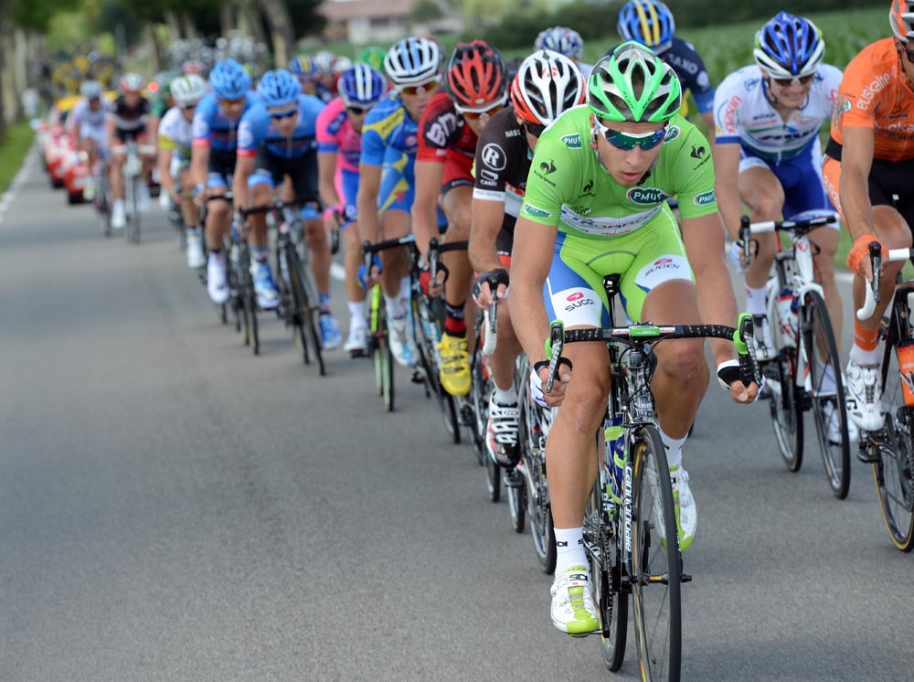 Peter Sagan escapes, Tour de France 2012, stage 11