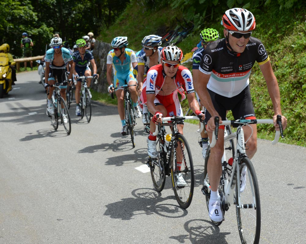 Chris Horner in escape, Tour de France 2012, stage 11