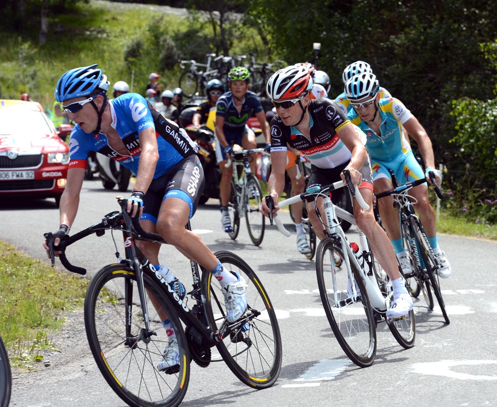 Daniel Martin and Chris Horner in escape, Tour de France 2012, stage 11