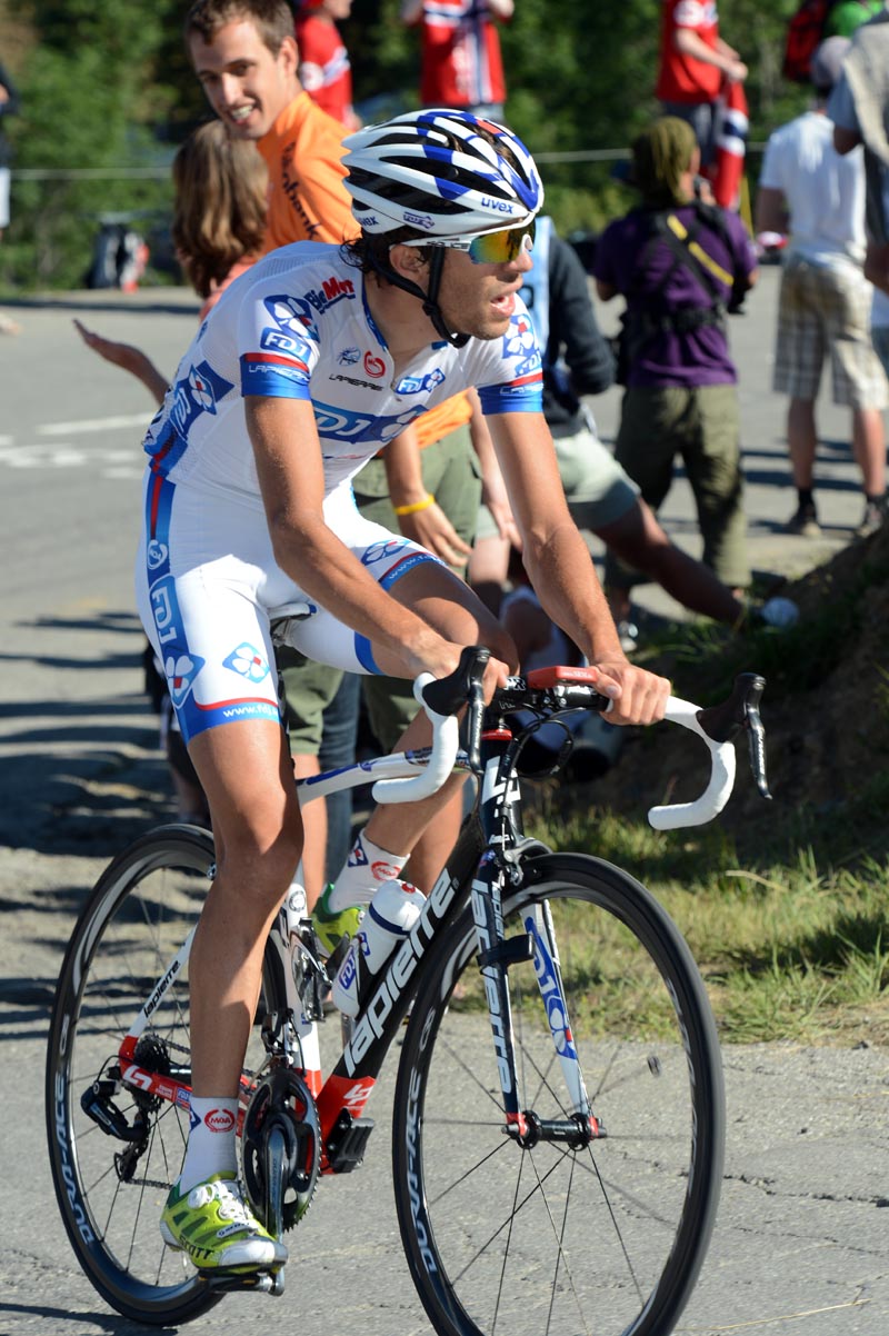 Thibaut Pinot chases Pierre Rolland, Tour de France 2012, stage 11