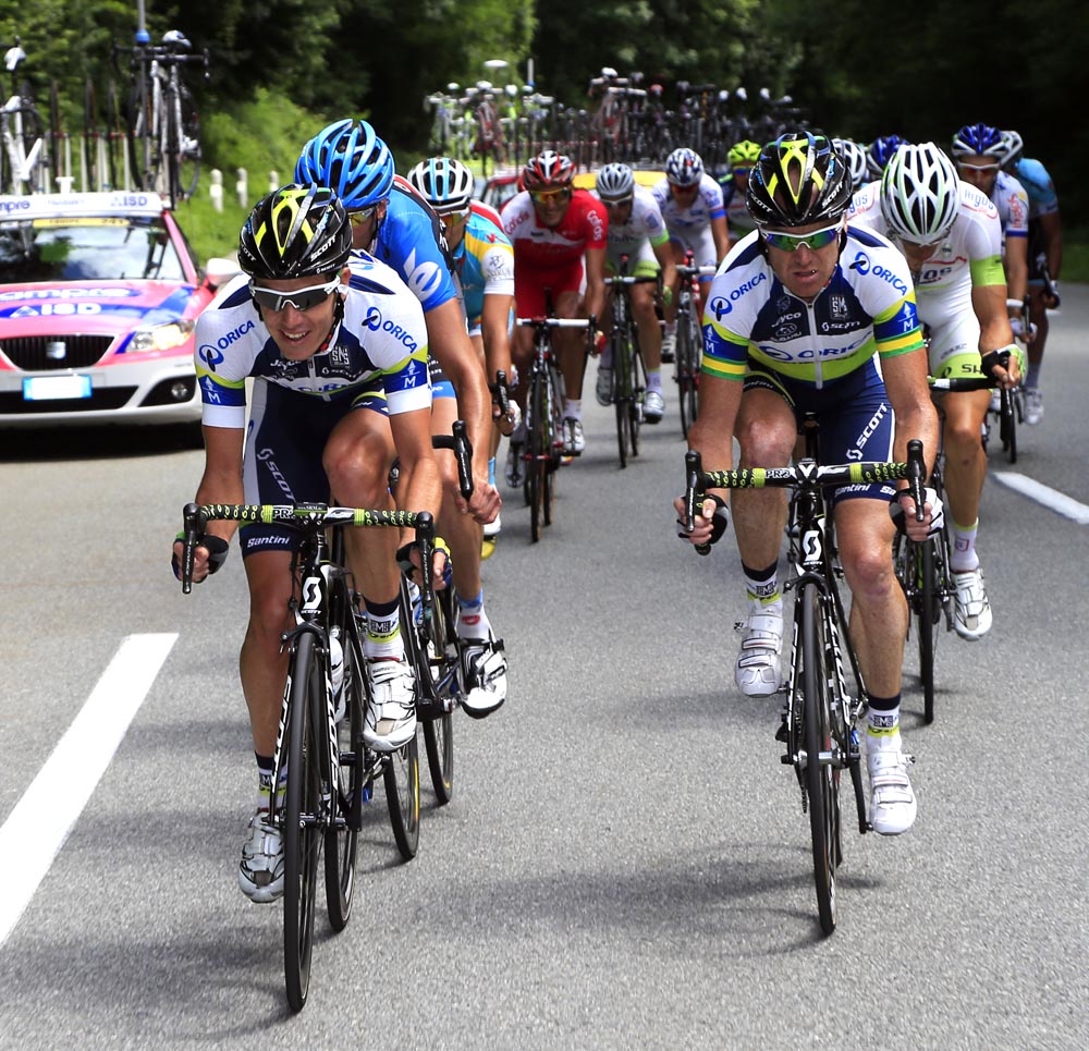 Weening and O'Grady in escape, Tour de France 2012, stage 12