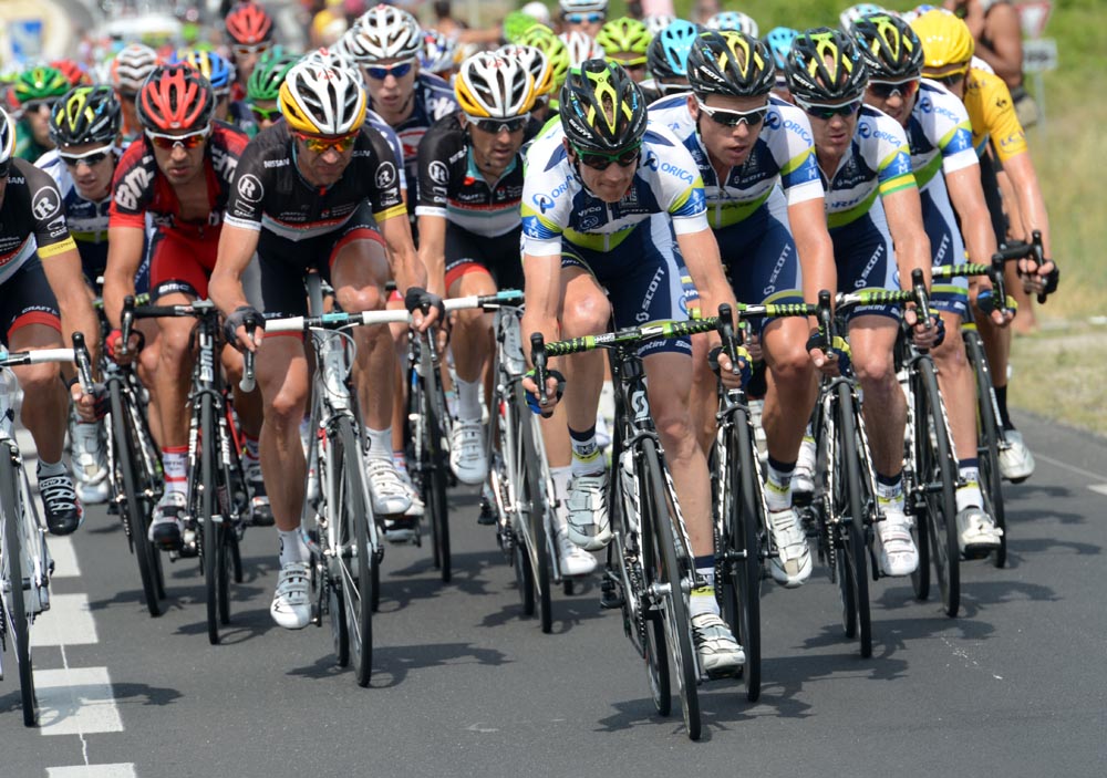 GreenEdge chase, Tour de France 2012, stage 13 GreenEdge chase, Tour de France 2012, stage 13