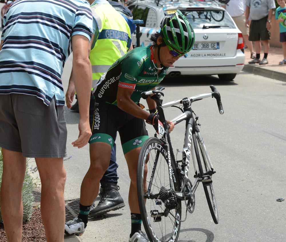 Arashiro falls, Tour de France 2012, stage 13