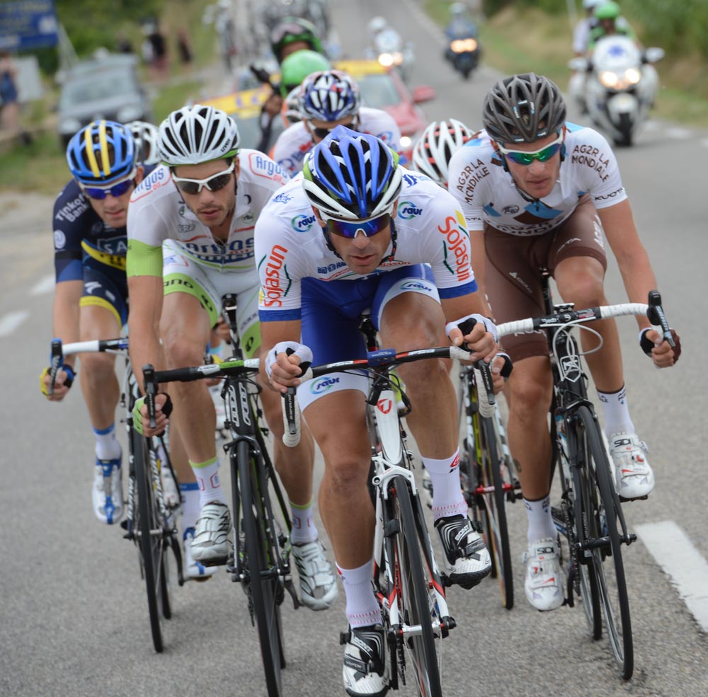 Engoulvent in escape, Tour de France 2012, stage 13