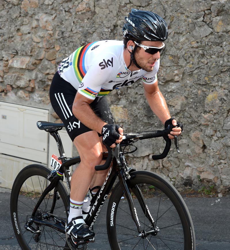 Mark Cavendish dropped, Tour de France 2012, stage 13