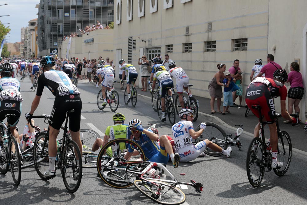 Crash, Tour de France 2012, stage 13