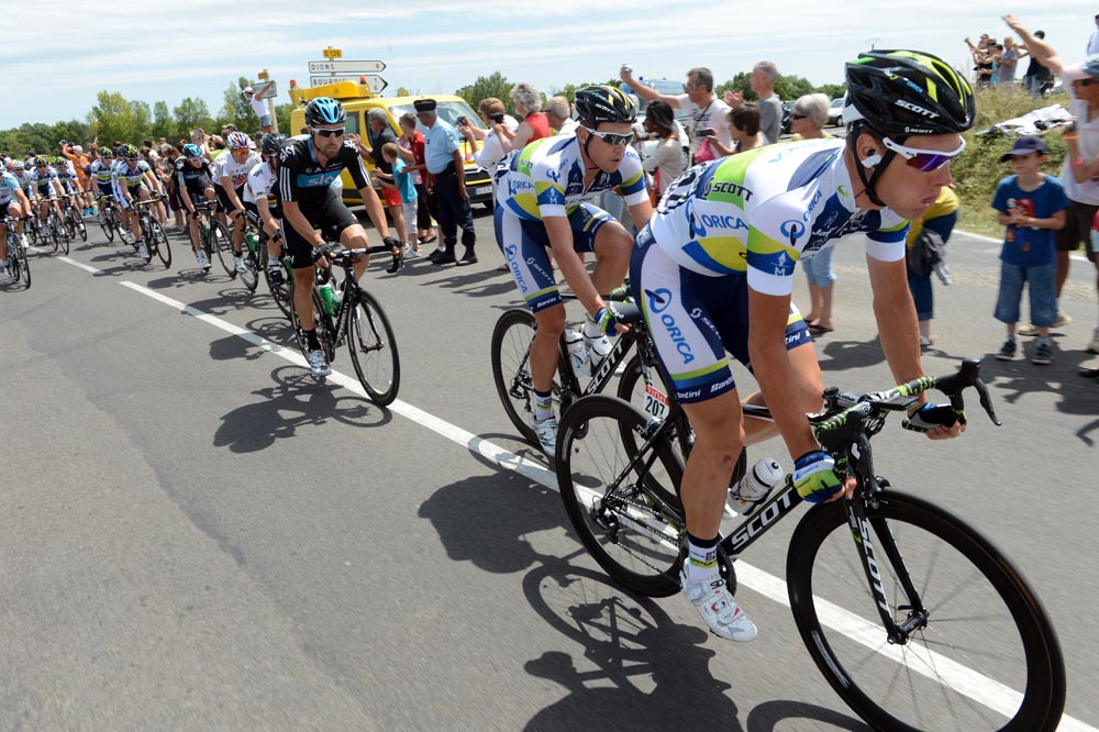 Orica-GreenEdge chase, Tour de France 2012, stage 13