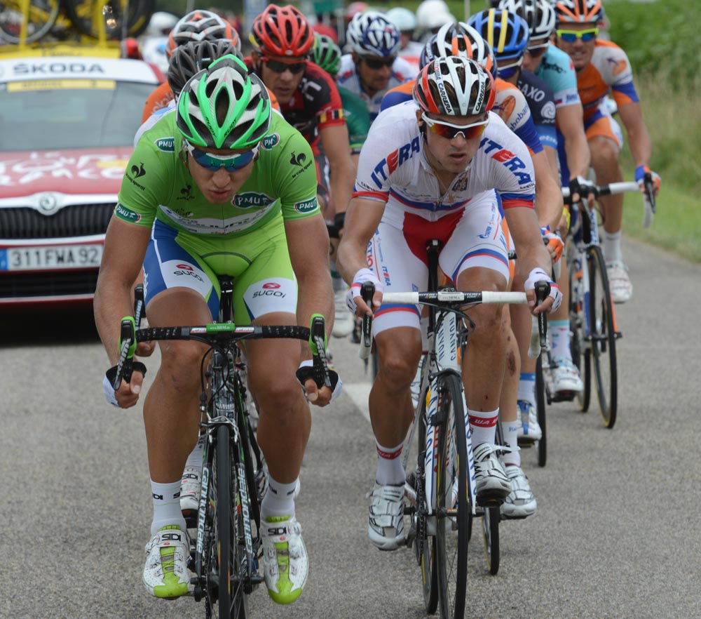 Peter Sagan in escape, Tour de France 2012, stage 14