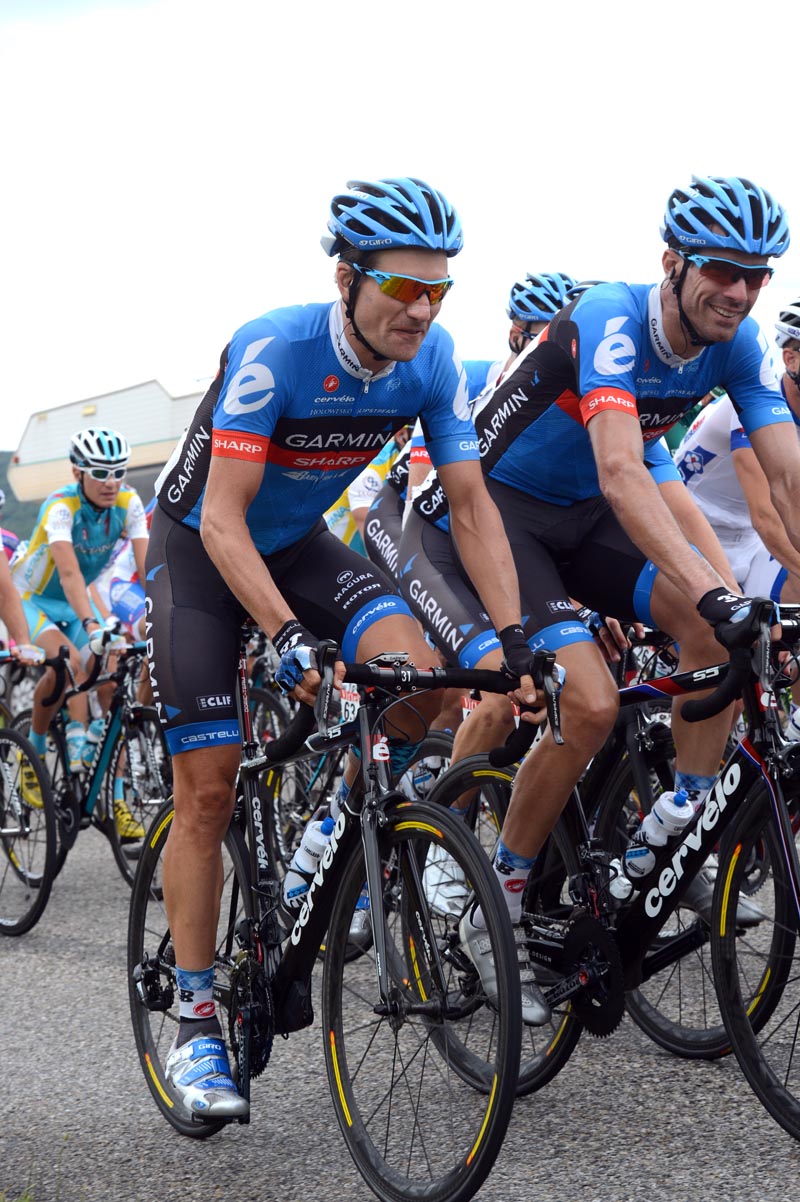 Davids Zabriskie and Millar, Tour de France 2012, stage 14