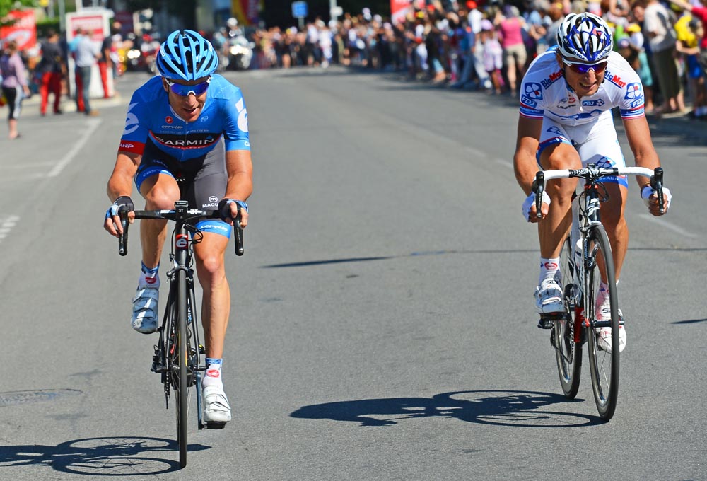 Pierrick Fedrigo and Christian Vande Velde, Tour de France 2012, stage 15