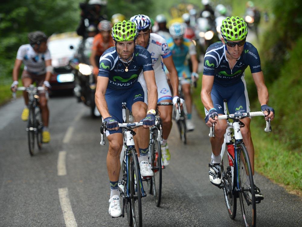 Valverde and Costa, Tour de France 2012, stage 17