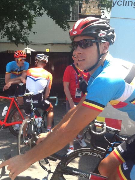 Philippe Gilbert, Box Hill, Olympic warm-up, July 25 2012 Philippe Gilbert, Box Hill, Olympic warm-up, July 25 2012