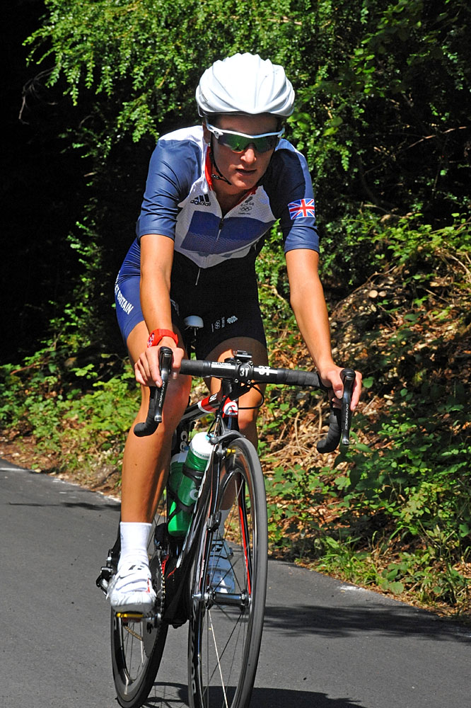 Lizzie Armitstead, London 2012 Olympic Games, road race training, July 26