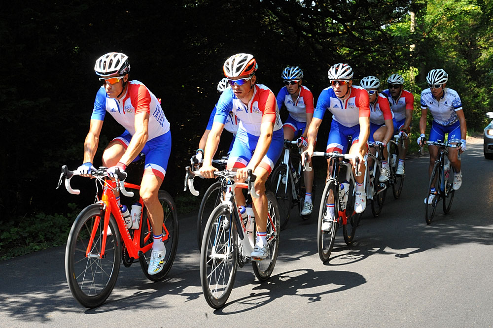 France, London 2012 Olympic Games, road race training, July 26
