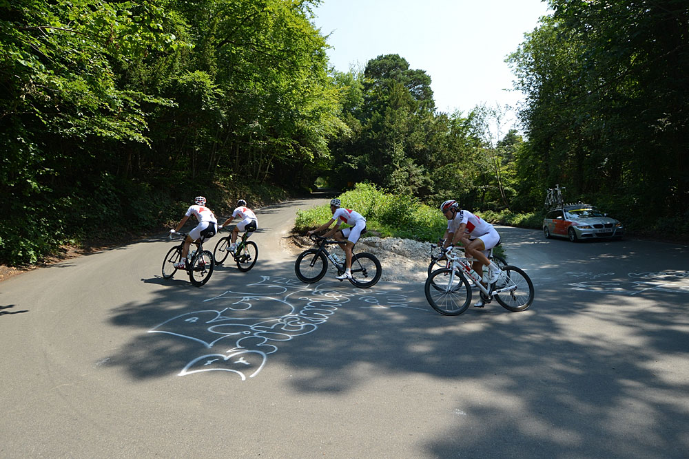 Switzerland, London 2012 Olympic Games, road race training, July 26