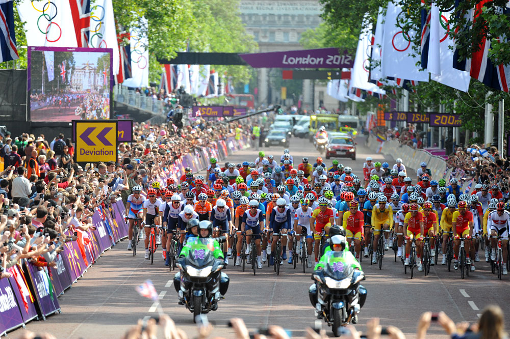 Start, London 2012 Olympic men's road race Start, London 2012 Olympic men's road race
