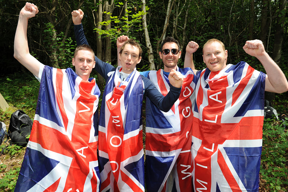 British fans, London 2012 Olympic men's road race