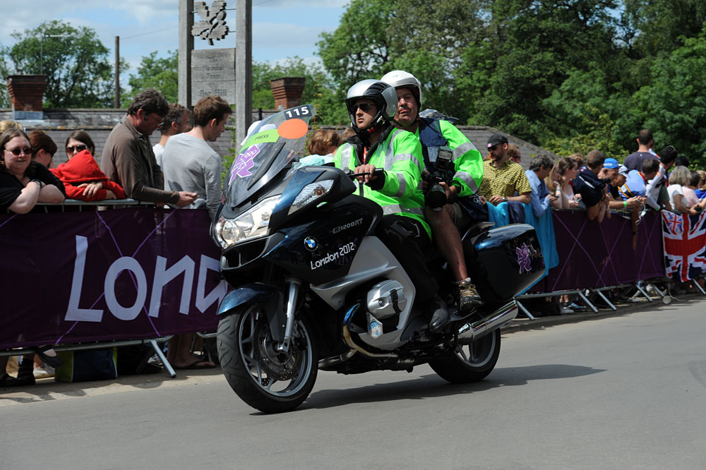 Luke Evans and Graham Watson, London 2012 Olympic men's road race