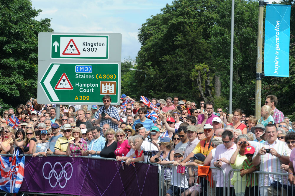 Crowds, London 2012 Olympic men's road race