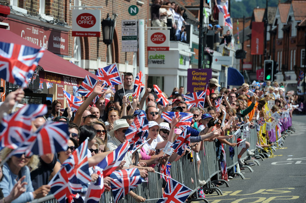 Crowds, London 2012 Olympic men's road race