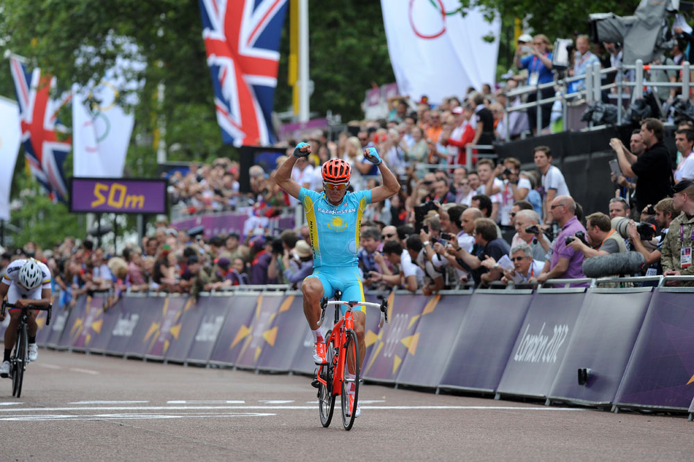 Vinokourov wins, London 2012 Olympic men's road race