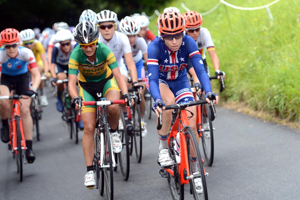 USA leads, London 2012 Olympics, women's road race