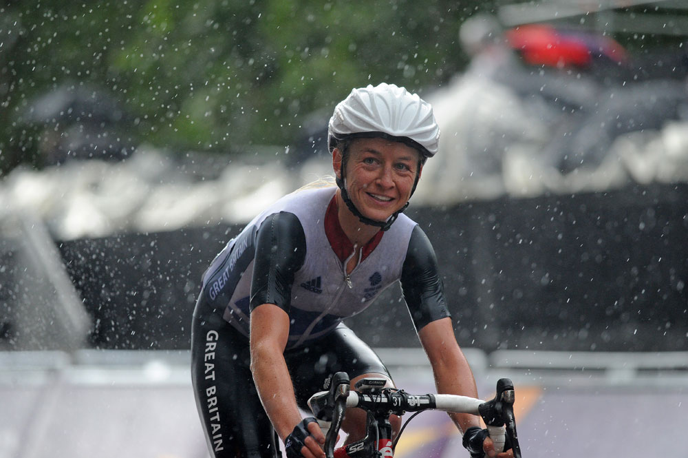 Emma Pooley finishes, London 2012 Olympics, women's road race Emma Pooley finishes, London 2012 Olympics, women's road race