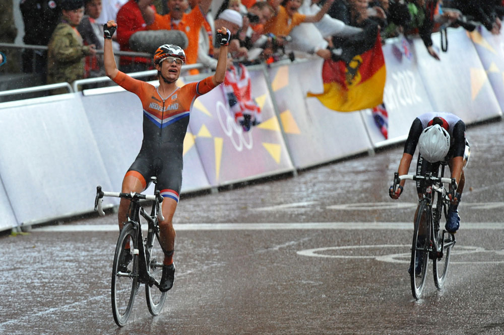 Marianne Vos wins, London 2012 Olympics, women's road race