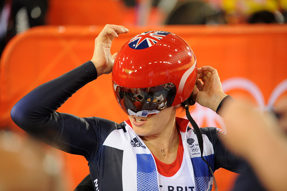 Victoria Pendleton, track training, London 2012 Olympics