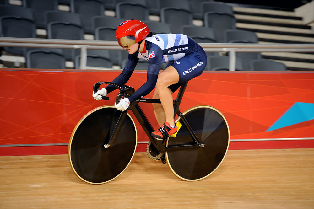 Victoria Pendleton, track training, London 2012 Olympics