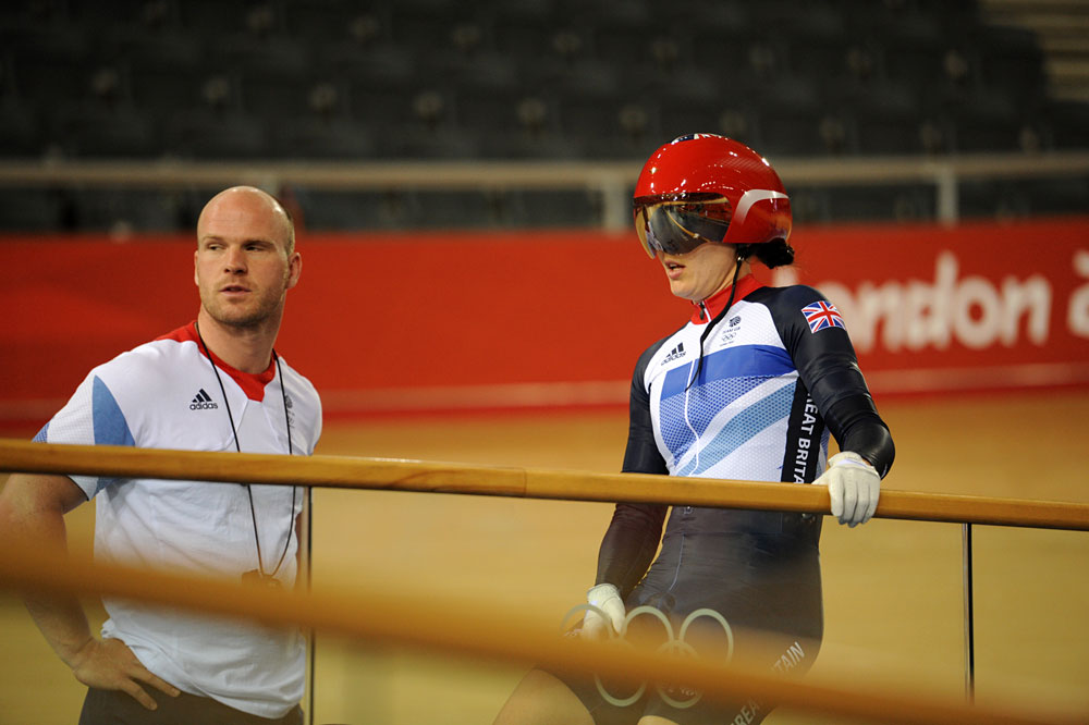 Victoria Pendleton, track training, London 2012 Olympics