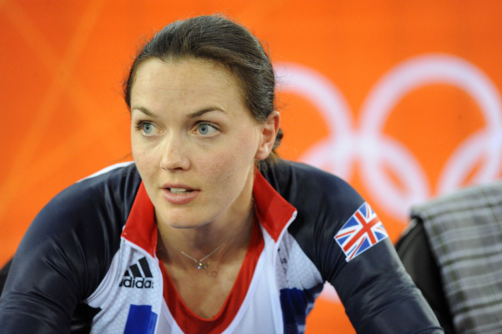 Victoria Pendleton, London 2012 Olympics, track training, 30 July 2012 Victoria Pendleton, London 2012 Olympics, track training, 30 July 2012