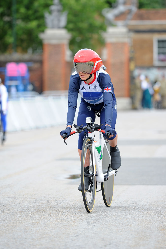 Emma Pooley, London 2012 Olympic time trial training, 31 July 2012