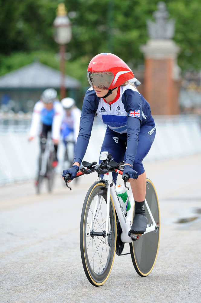 Emma Pooley, London 2012 Olympic time trial training, 31 July 2012