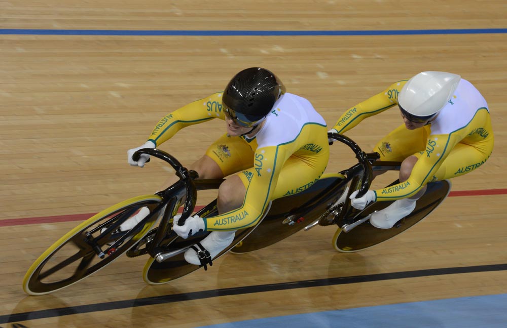 Australia women team sprint, London 2012 Olympic Games, track day one
